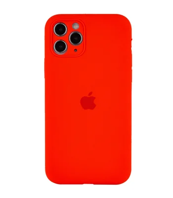 Чехол Silicone Case Full Camera Protective (AA) для Apple iPhone 12 Pro Max (6.7") Красный / Red