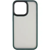 TPU + PC чохол Metal Buttons для Apple iPhone 12 Pro Max (6.7 ") Темно-зелений