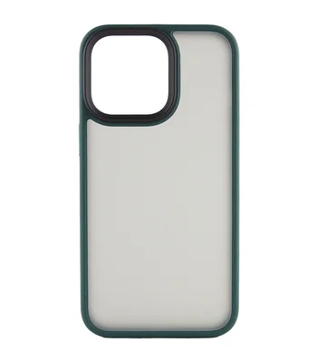 TPU+PC чехол Metal Buttons для Apple iPhone 12 Pro Max (6.7") Темно-зеленый