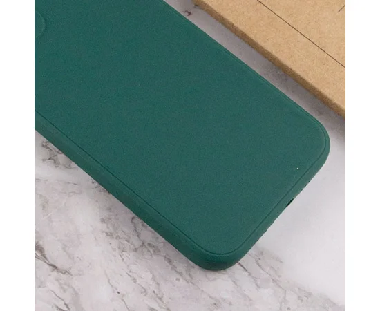 Силиконовый чехол Candy Full Camera для Apple iPhone 12 Pro Max (6.7") Зеленый / Forest green