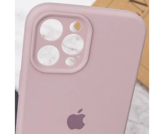 Чехол Silicone Case Full Camera Protective (AA) для Apple iPhone 12 Pro Max (6.7") Серый / Lavender / PVH