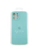 Чохол Silicone Case Full Camera Protective (AA) Apple iPhone 12 Pro Max (6.7") Бірюзовий / Marine Green