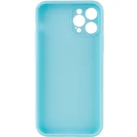 Силиконовый чехол Candy Full Camera для Apple iPhone 12 Pro Max (6.7") Бирюзовый / Turquoise