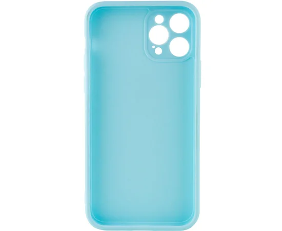Силиконовый чехол Candy Full Camera для Apple iPhone 12 Pro Max (6.7") Бирюзовый / Turquoise