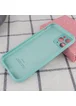 Чехол Silicone Case Full Camera Protective (AA) для Apple iPhone 12 Pro Max (6.7") Бирюзовый / Ice Blue