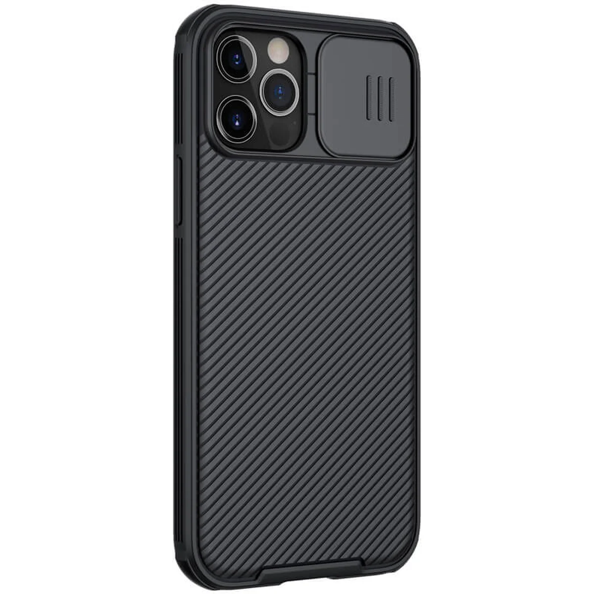 Карбонова накладка Nillkin CamShield Pro Magnetic для Apple iPhone 12 Pro Max (6.7 ") Чорний