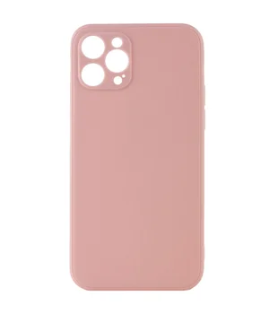 Силиконовый чехол Candy Full Camera для Apple iPhone 12 Pro Max (6.7") Розовый / Pink Sand