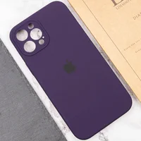 Чехол Silicone Case Full Camera Protective (AA) для Apple iPhone 12 Pro Max (6.7") Фиолетовый / Elderberry