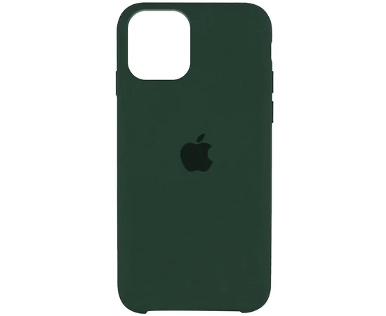 Чехол Silicone Case (AA) для Apple iPhone 12 Pro Max (6.7") Зеленый / Dark green