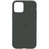 Чехол Silicone Case Full Protective (AA) для Apple iPhone 12 Pro Max (6.7") Серый / Light Olive