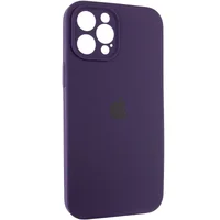 Чехол Silicone Case Full Camera Protective (AA) для Apple iPhone 12 Pro Max (6.7") Фиолетовый / Elderberry