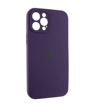 Чехол Silicone Case Full Camera Protective (AA) для Apple iPhone 12 Pro Max (6.7") Фиолетовый / Elderberry