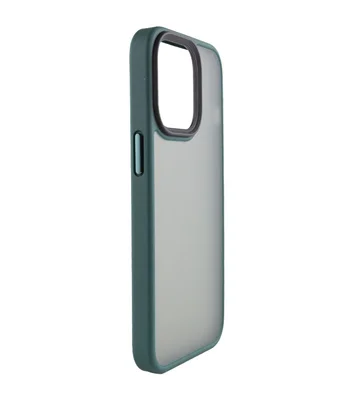 TPU+PC чехол Metal Buttons для Apple iPhone 12 Pro Max (6.7") Темно-зеленый