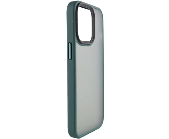 TPU + PC чохол Metal Buttons для Apple iPhone 12 Pro Max (6.7 ") Темно-зелений