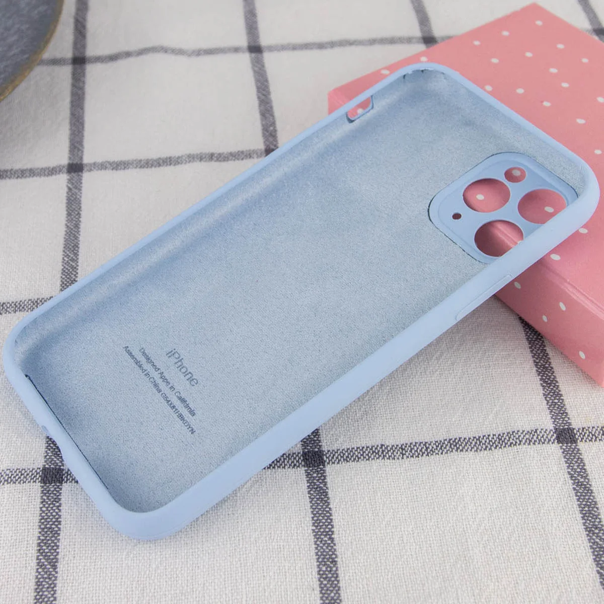Чохол Silicone Case Full Camera Protective (AA) для Apple iPhone 12 Pro Max (6.7 ") Блакитний / Lilac Blue