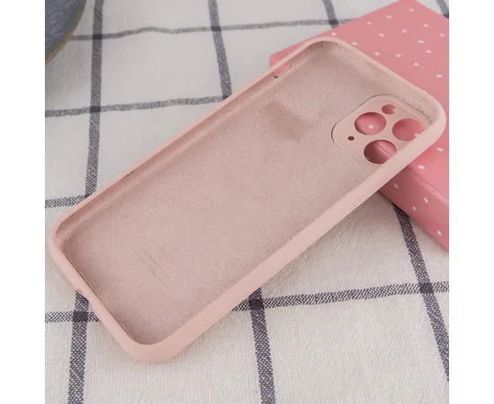 Чохол Silicone Case Full Camera Protective (AA) для Apple iPhone 12 Pro Max (6.7 ") Рожевий / Pink Sand