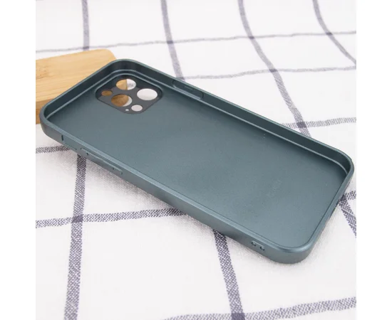 TPU+Glass чехол GLOSSY Logo Full camera для Apple iPhone 12 Pro Max (6.7") Зеленый