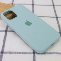 Чехол Silicone Case Full Protective (AA) для Apple iPhone 12 Pro Max (6.7") Бирюзовый / Turquoise