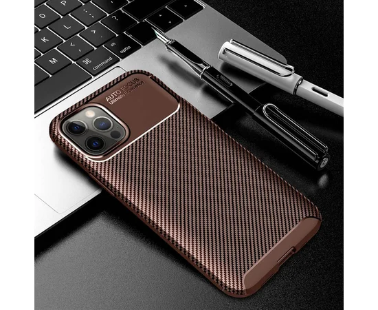 TPU чехол iPaky Kaisy Series для Apple iPhone 12 Pro Max (6.7") Коричневый