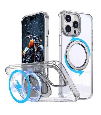 Чохол TPU+PC Empire with MagSafe and Ring для iPhone 12 Pro Max / 13 Pro Max (6.7") Clear