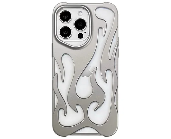 Чехол TPU WinFire для Apple iPhone 12 Pro Max / 13 Pro Max / 14 Plus / 15 Plus (6.7") Silver