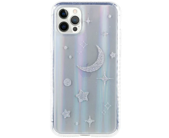 TPU + Glass чохол Aurora Space для Apple iPhone 12 Pro Max (6.7 ") Місяць