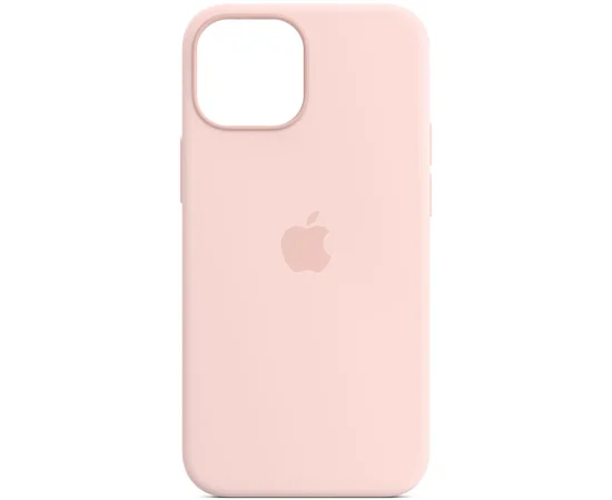 Чехол Silicone Case Full Protective (AA) для Apple iPhone 12 Pro Max (6.7") Розовый / Chalk Pink