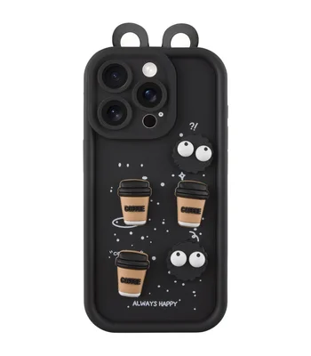 Чохол TPU Toys Case with Ears для Apple iPhone 12 Pro Max (6.7") Black