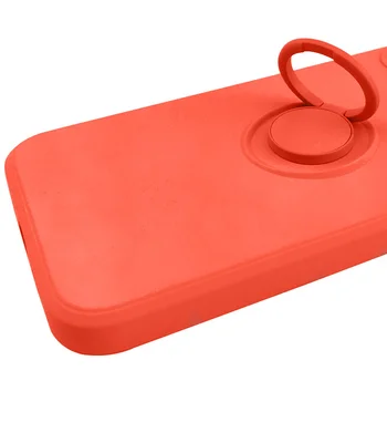 Чехол TPU Candy Ring Full Camera для Apple iPhone 12 Pro Max (6.7") Красный / Red