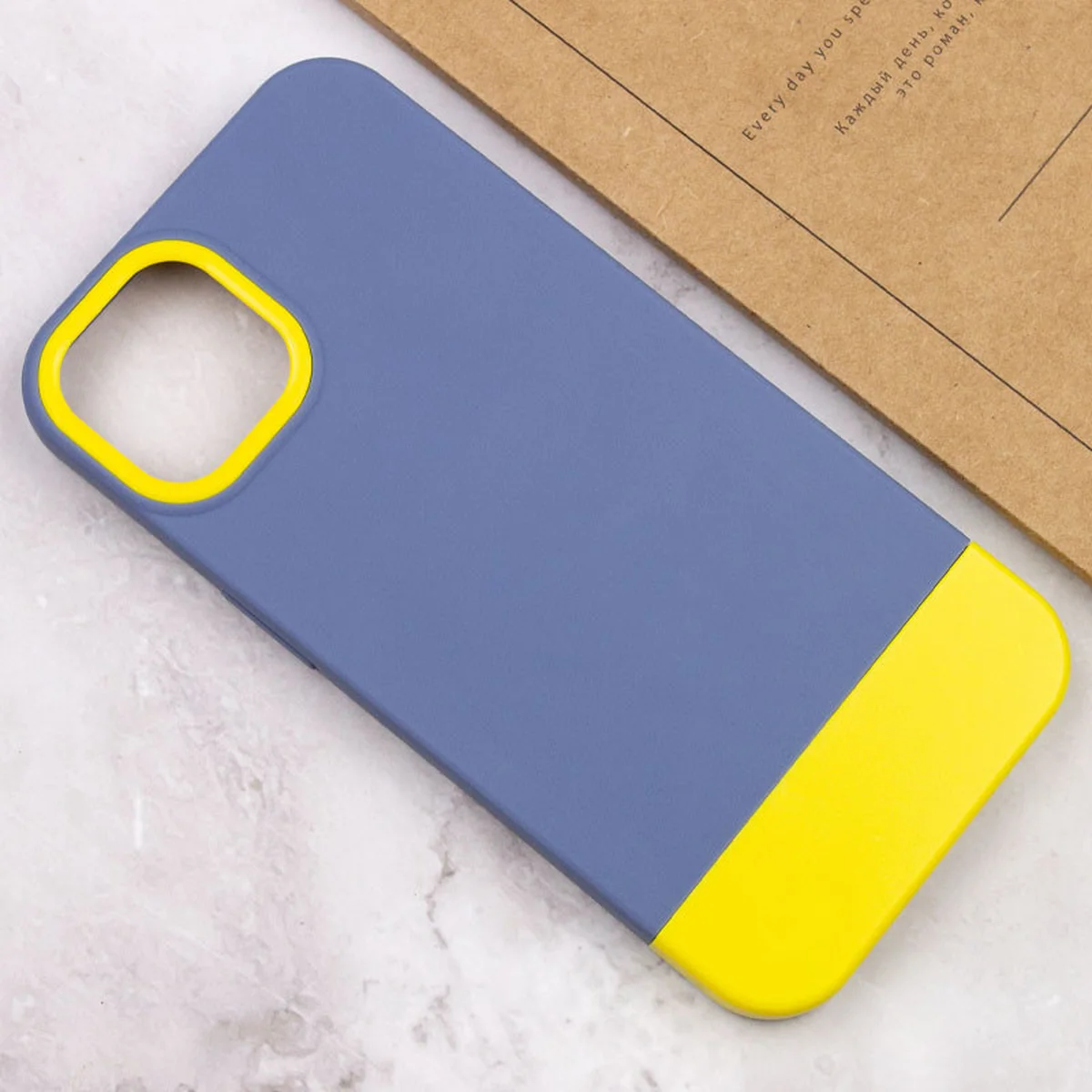 Чехол TPU+PC Bichromatic для Apple iPhone 12 Pro Max (6.7") Blue / Yellow
