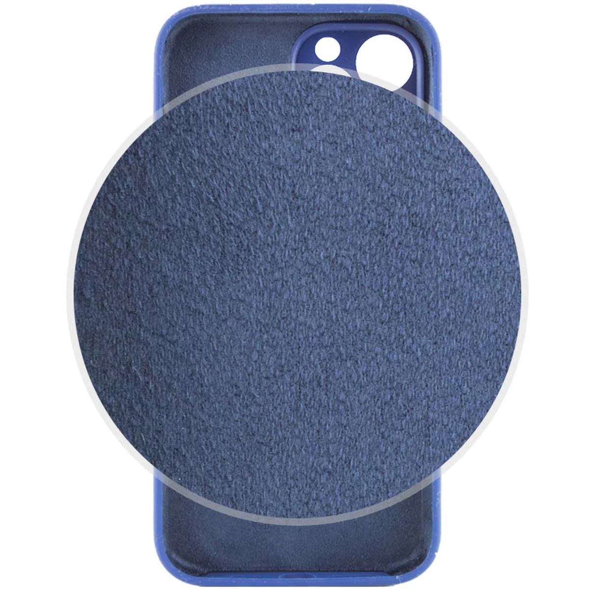 Чехол Silicone Case Lakshmi Square Full Camera для Apple iPhone 12 Pro Max (6.7") Синий / Deep navy