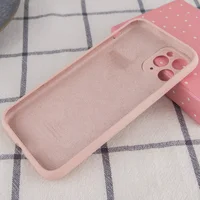 Чехол Silicone Case Full Camera Protective (AA) для Apple iPhone 12 Pro Max (6.7") Розовый / Pink Sand / PVH