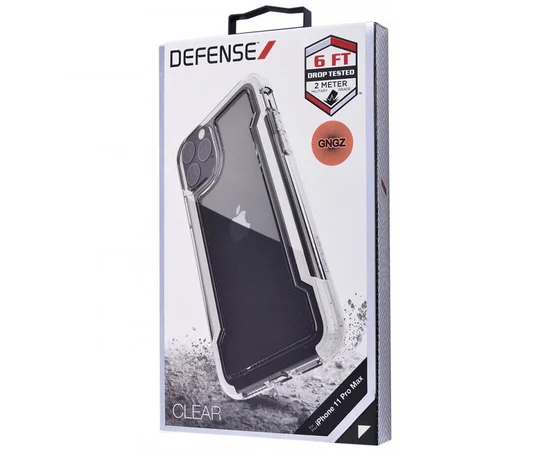Чехол Defense Clear Series (TPU+PC) для Apple iPhone 12 Pro Max (6.7") Черный