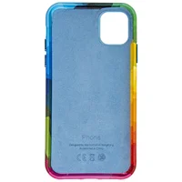 Кожаный чехол Colour Splash для Apple iPhone 12 Pro Max (6.7") Red / Blue