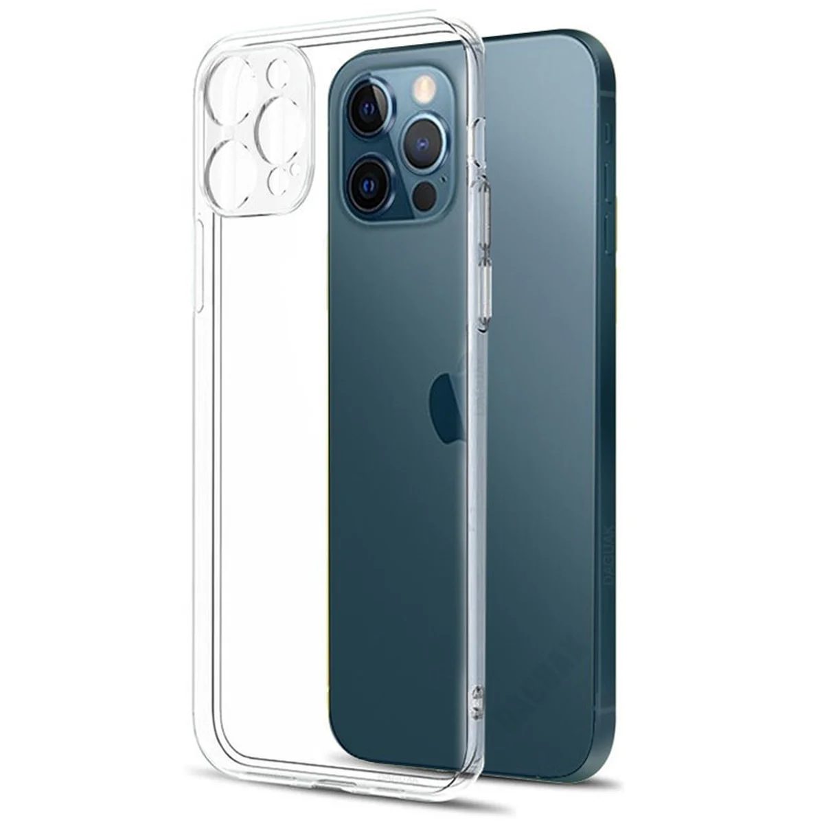 TPU чехол Epic Transparent 1,5mm Full Camera для Apple iPhone 12 Pro Max (6.7") Бесцветный (прозрачный)