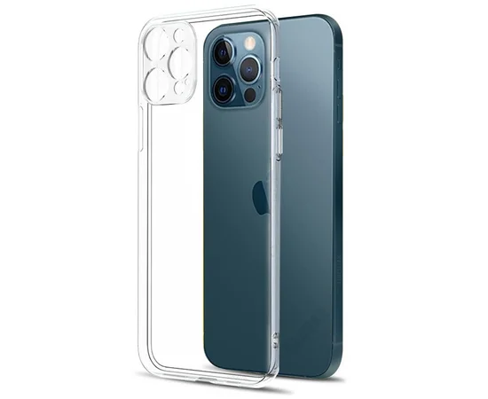 TPU чехол Epic Transparent 1,5mm Full Camera для Apple iPhone 12 Pro Max (6.7") Бесцветный (прозрачный)