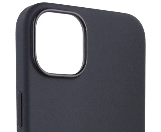 Чехол Silicone case (AAA) full with Magsafe для Apple iPhone 12 Pro Max (6.7") Черный / Black