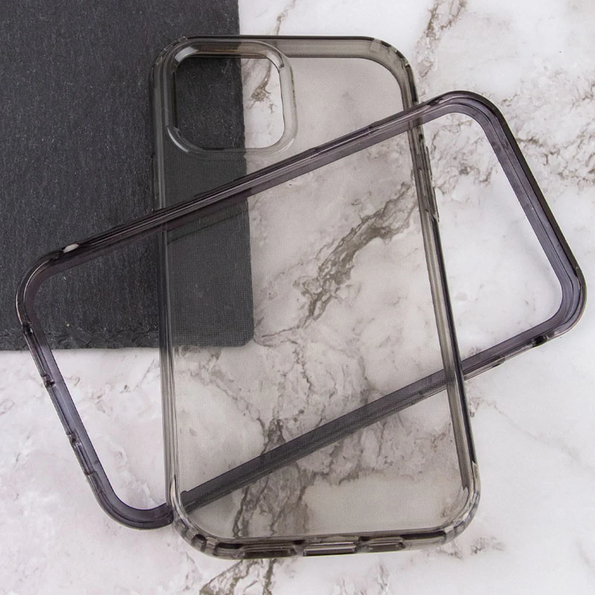 Чехол TPU+PC Full Body с защитой 360 для Apple iPhone 12 Pro Max (6.7") Черный