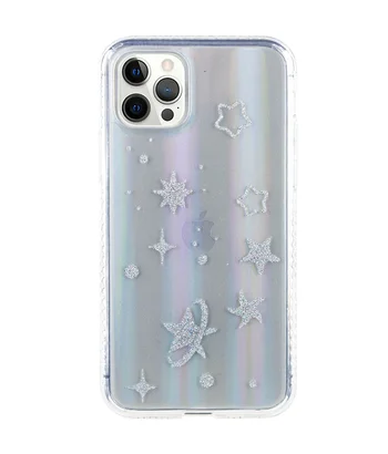 TPU + Glass чохол Aurora Space для Apple iPhone 12 Pro Max (6.7 ") Зірки TPU + Glass чохол Aurora Space для Apple iPhone 12 Pro Max (6.7 ") Зірки
