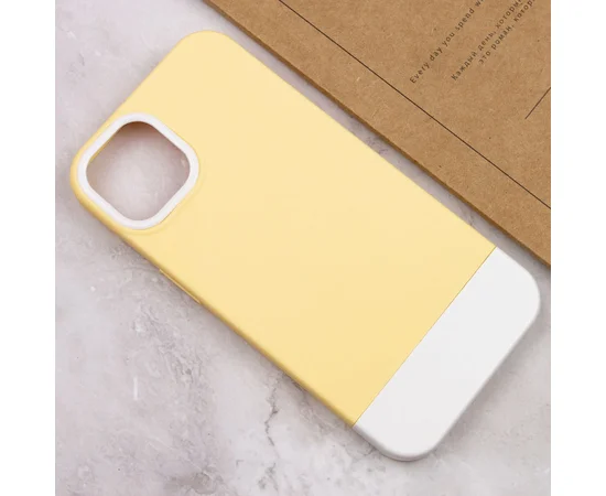 Чохол TPU+PC Bichromatic для Apple iPhone 12 Pro Max (6.7") Creamy-yellow / White