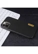 Кожаная накладка G-Case Sheep Skin Dark Series для Apple iPhone 12 Pro Max (6.7") Черный