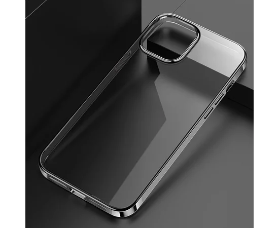 TPU чехол G-Case Shiny Series для Apple iPhone 12 Pro Max (6.7") Черный