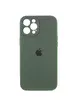 Чохол Silicone Case Full Camera Protective (AA) для Apple iPhone 12 Pro Max (6.7") Зелений / Cyprus Green / PVH