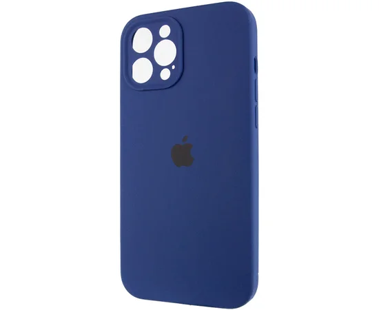 Чохол Silicone Case Full Camera Protective (AA) для Apple iPhone 12 Pro Max (6.7 ") Синій / Deep navy