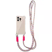 Чехол TPU CrossBody with straps для Apple iPhone 12 Pro Max (6.7") Antique White
