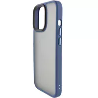 TPU + PC чохол Metal Buttons для Apple iPhone 12 Pro Max (6.7 ") Синій