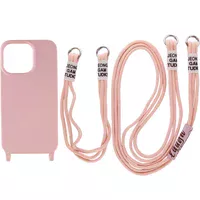 Чохол TPU two straps California для Apple iPhone 12 Pro Max (6.7") Рожевий / Pink Sand