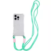 Чехол TPU CrossBody with straps для Apple iPhone 12 Pro Max (6.7") Transparent