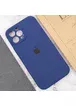 Чохол Silicone Case Full Camera Protective (AA) для Apple iPhone 12 Pro Max (6.7 ") Синій / Deep navy