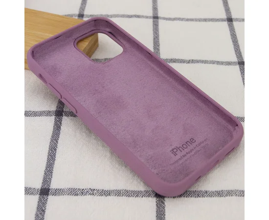Чохол Silicone Case Full Protective (AA) для Apple iPhone 12 Pro Max (6.7 ") Ліловий / Lilac Pride